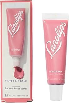 Lanolips Tinted Balm, Rose - Moisturizing Lip Tint with Lanolin and Gloss for Shiny, Hydrated Lips - Hydrating Lip Balm for Dry Lips (12.5g / 0.44oz)