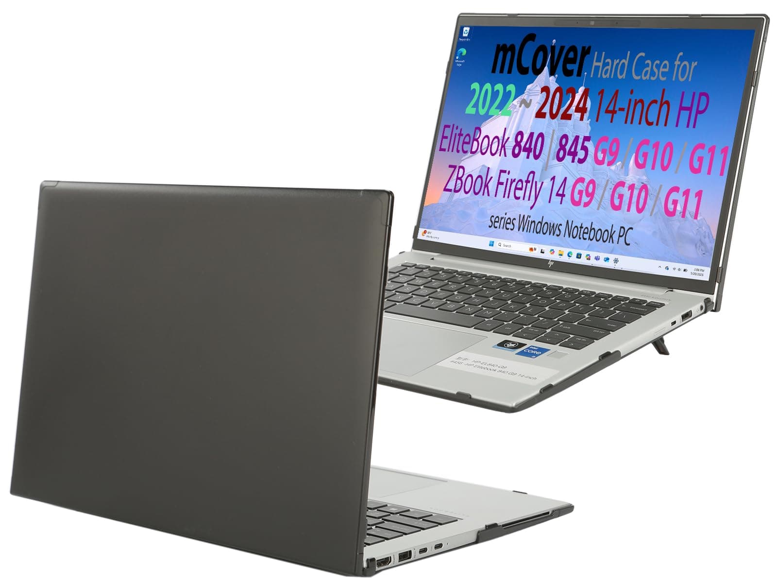 Case Only Compatible with HP EliteBook 840 (Intel CPU) | 845 (AMD CPU) G9 / G10 Series Notebook PC (14") - Black