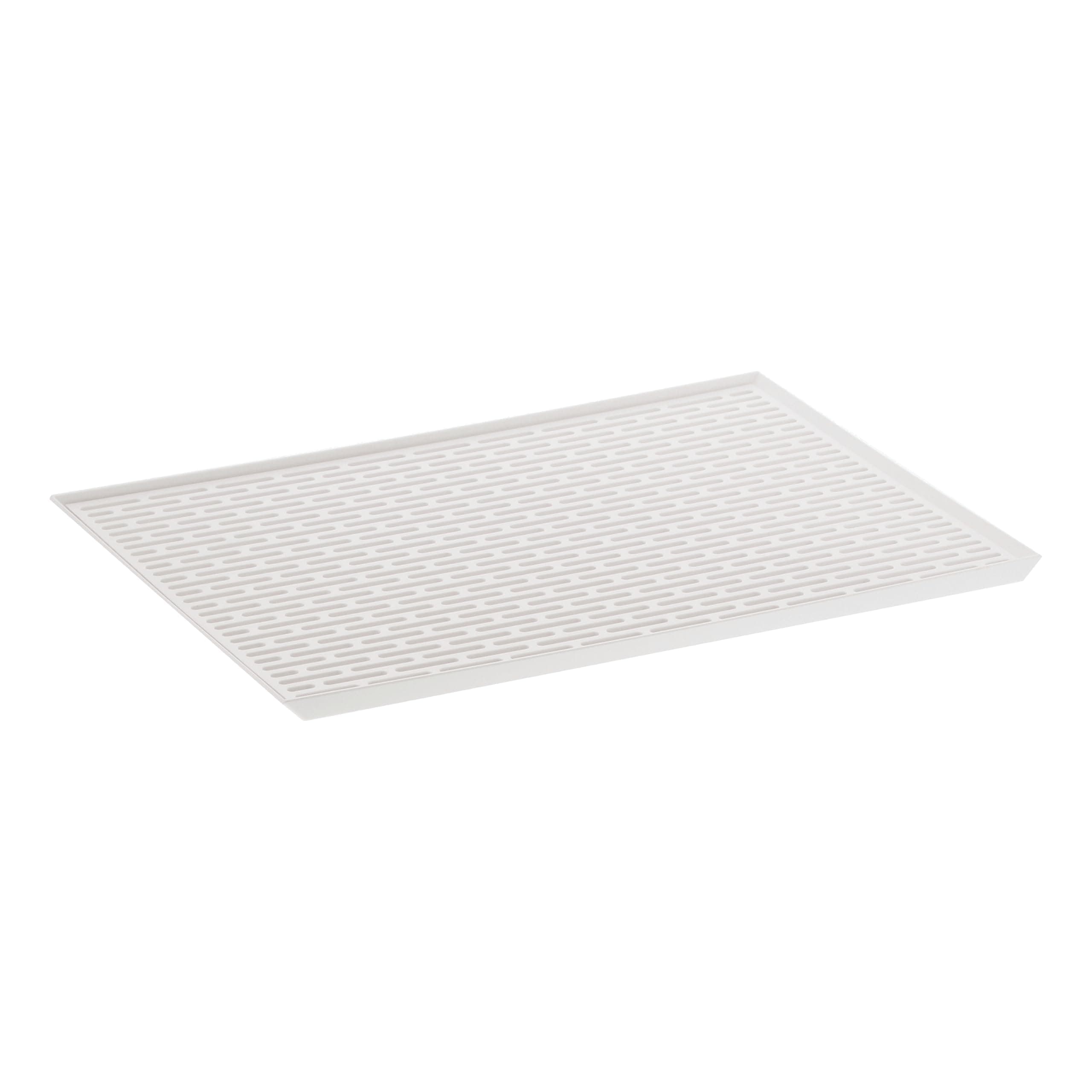 Home Sink-Side Draining Mat-Kitchen Dish Rack Tray Drainer, One Size, White