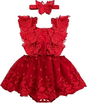 Newborn Baby Girl Romper Dress Infant Sleeveless Lace Floral Romper Bodysuit Baby Girl Summer Clothes Outfits