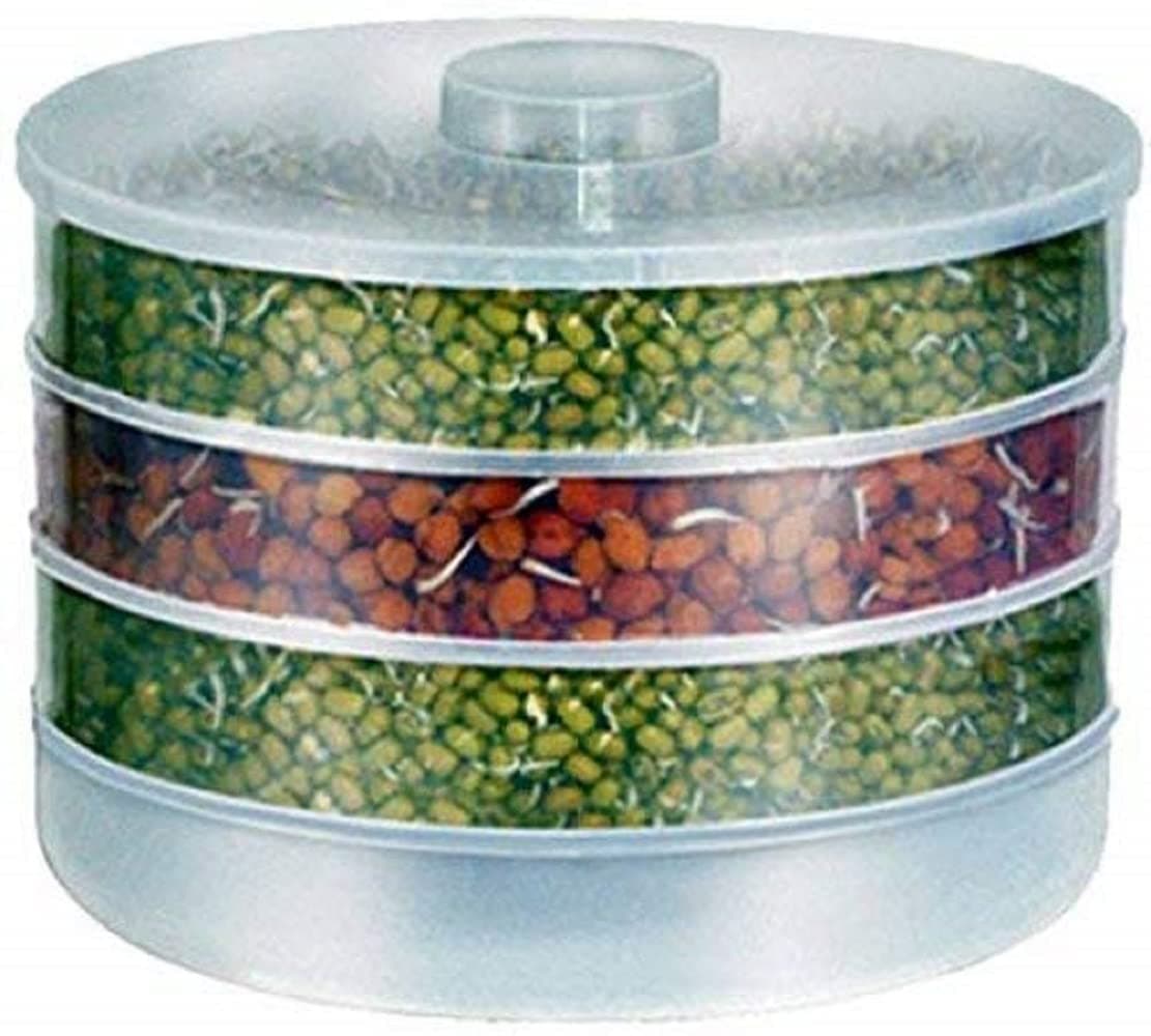 Sprout Maker | Sprout Maker Box | Hygienic Sprout Maker with 4 Container | Home Making Fresh Sprouts Beans for Living Healthy Life Sprout Maker 4 Bowl Sprout Maker for Home (4 Compartments)