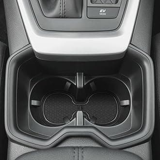 Auovo Anti Dust Mats for Toyota RAV4 Accessories 2025 2024 2023 2022 2021 2020 2019 Custom Car Cup Holder Insert Liner Coaster Center Console Door Pads (14pcs/Set)(Solid Black)