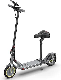 8.5" Electric Scooter for Adults with Seat, 19 Mph E-Scooter, 15-19 Miles Range Scooters, Folding Scooters with APP Control, Commuting Scooter Kick Scooter with Dual Braking System