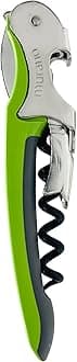 Franmara Soft-Touch Murano Two-Step Waiter Corkscrew with Nonstick Spiral (Lime)