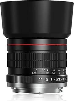 85mm f1.8 Portrait Lens - EF Lens for Canon, Manual Focus (MF) for Canon EOS Rebel T8i T7i T7 T6 T6s T6i SL3 SL2 90D 80D 77D 4000D EOS-1D X Mark III/II, 5D Mark IV, 6D Mark II etc (EF Mount)