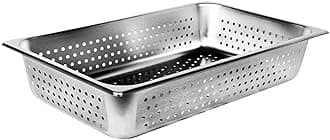 TrueCraftware-Full Size 4" Deep Perforated Stainless Steel Anti-Jamming Steam Pan 24 Gauge- Chafing Steam Food Pan Anti-Jam Steam Table Hotel Pan for Restaurant Family Events Personal Catering Use