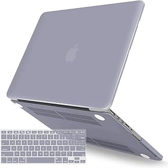 IBENZER Compatible with MacBook Pro 15 Inch Case 2015 2014 2013 2012 A1398, Hard Shell Case with Keyboard Cover for Old Version Apple Mac Pro Retina 15, Lavender Gray, MR15-LVGY+1