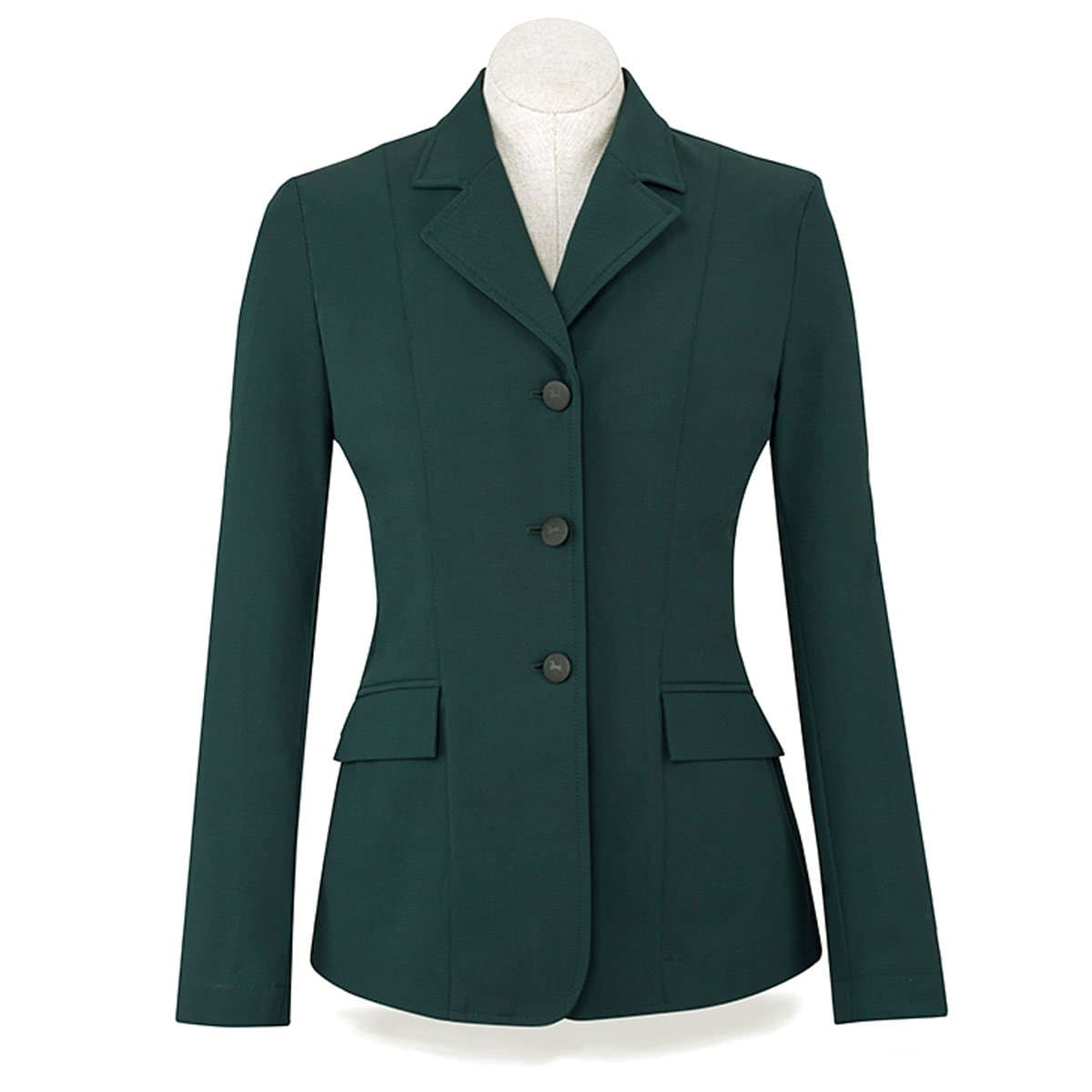 RJ Classics Monterey Xtreme Soft Shell Show Coat Green Herringbone Size 6