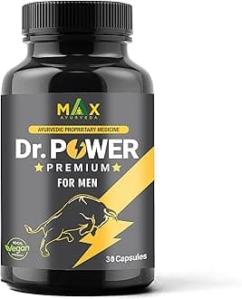Max Ayurveda Dr Power Premium Capsules For Men - (30 Capsules) Stamina, Strength and Vitality Booster