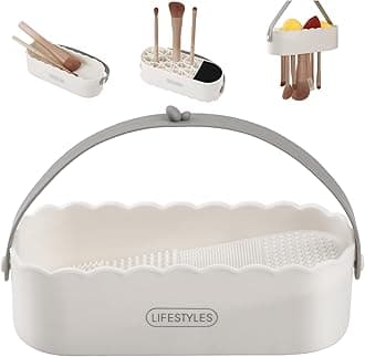 DUcare Makeup Brush Cleaner Shampoo Soap Solid Brush Cleaning Mat Removes Cosmetic Color Brush Cleaner Pad for Cleaning Makeup Sponges Brushes