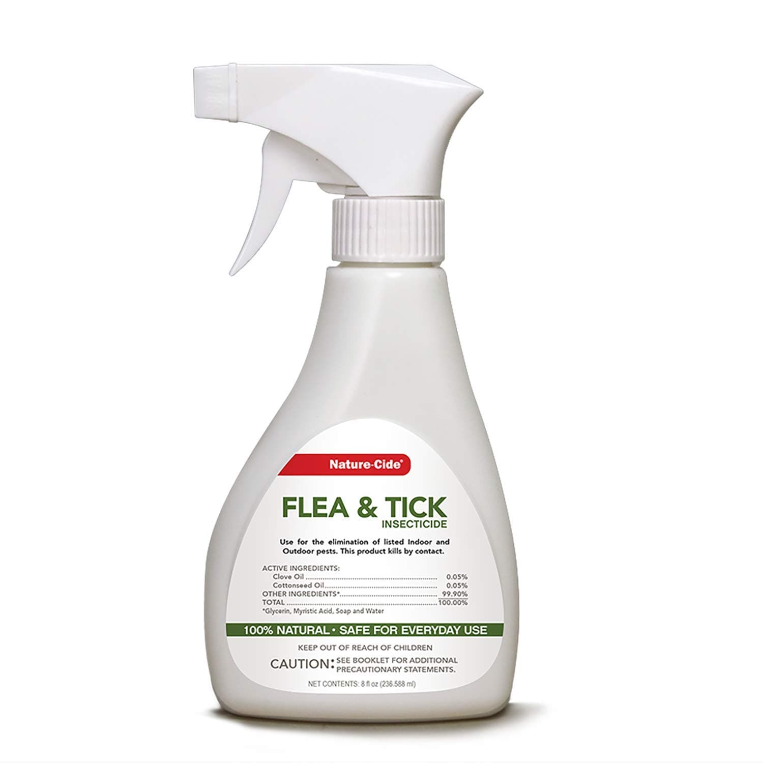 - Nature-Cide Flea & Tick. All Natural Tick and Flea Spray for House and Pets to Keep Your Home Safe. Kills on Contact. No Strong Odor. 8 oz