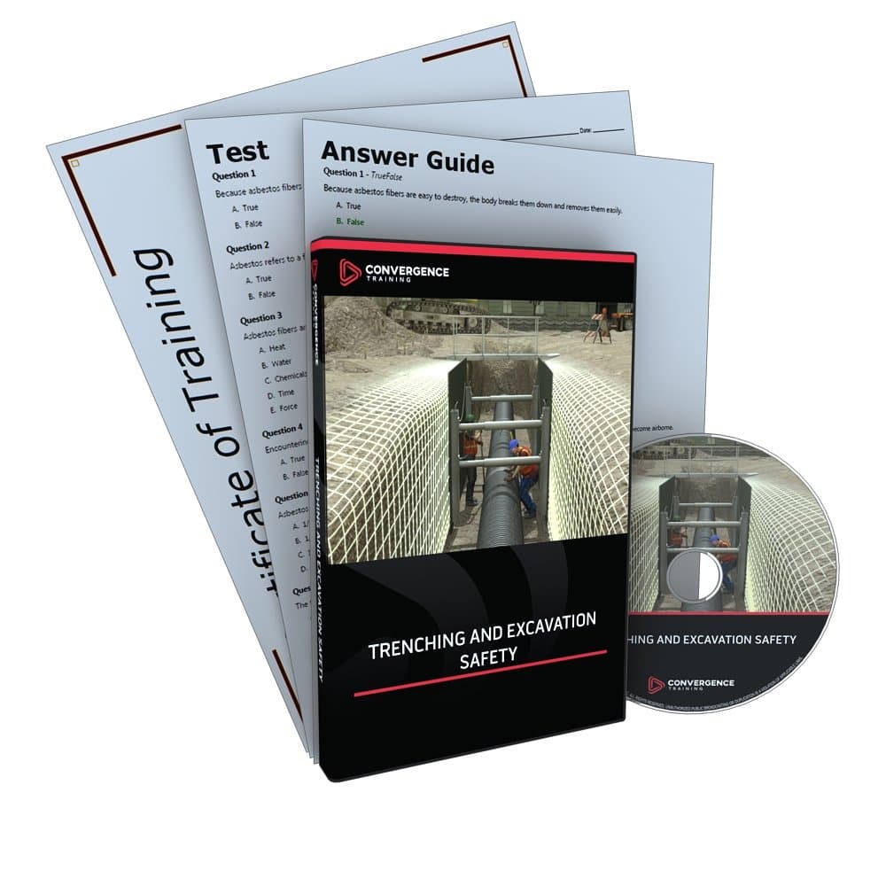 C-340 Trenching and Excavation Safety Training Program DVD, 32 minutes Time