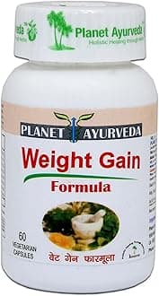 Planet Ayurveda Weight Gain formula Capsules, 60 Capsules, Natural Solution to Increase Weight