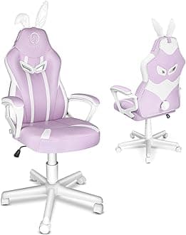 JOYFLY Gaming Chair for Girls, Kawaii Gamer Chair for Teens Adults Kids Computer Chair, Ergonomic PC Chair with Lumbar Support for Women（Light Purple）