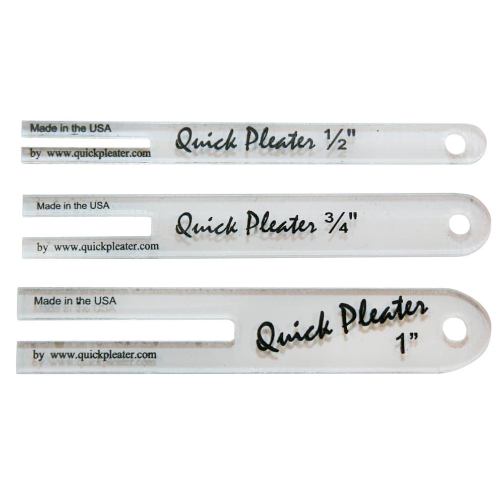 Quick Pleater - Mini Set of 3 Include 1/2", 3/4", 1" Pleater