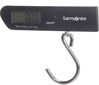 Samsonite Global Travel Accessories - Digital Luggage Scale, 14 cm, 1 l, black