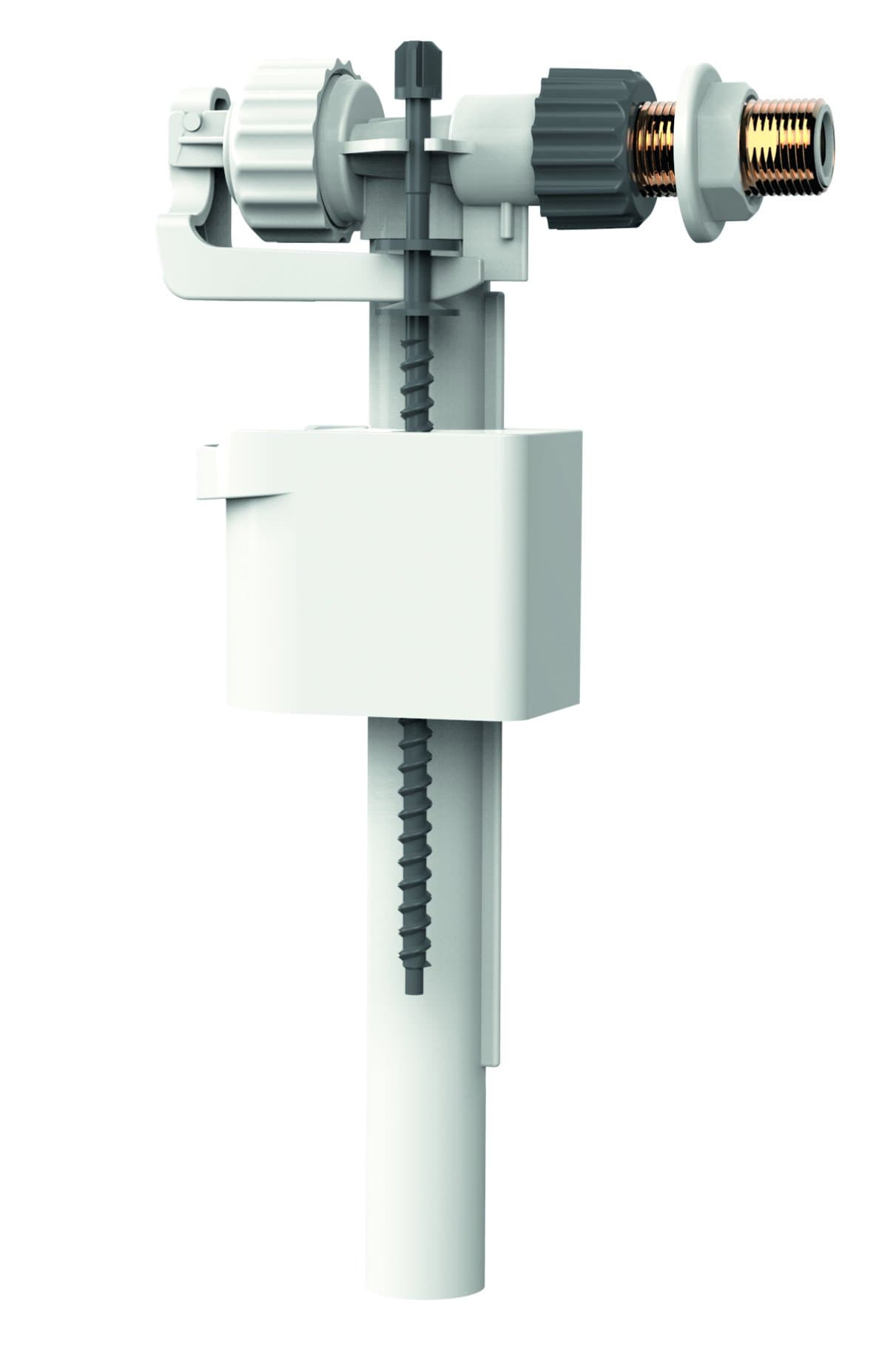 Monaco 95L 1/2" and 3/8" BSP Universal Side Inlet Cistern Fill Float Valve 30956510 Brass Thread