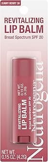 Neutrogena Revitalizing Tinted Lip Balm Broad Spectrum SPF 20 Sunscreen, Moisturizing Lip Balm with a Sheer Tint for Softer, Smoother, Healthier-Looking Lips, Sheer Sunny Berry 30, .15 oz
