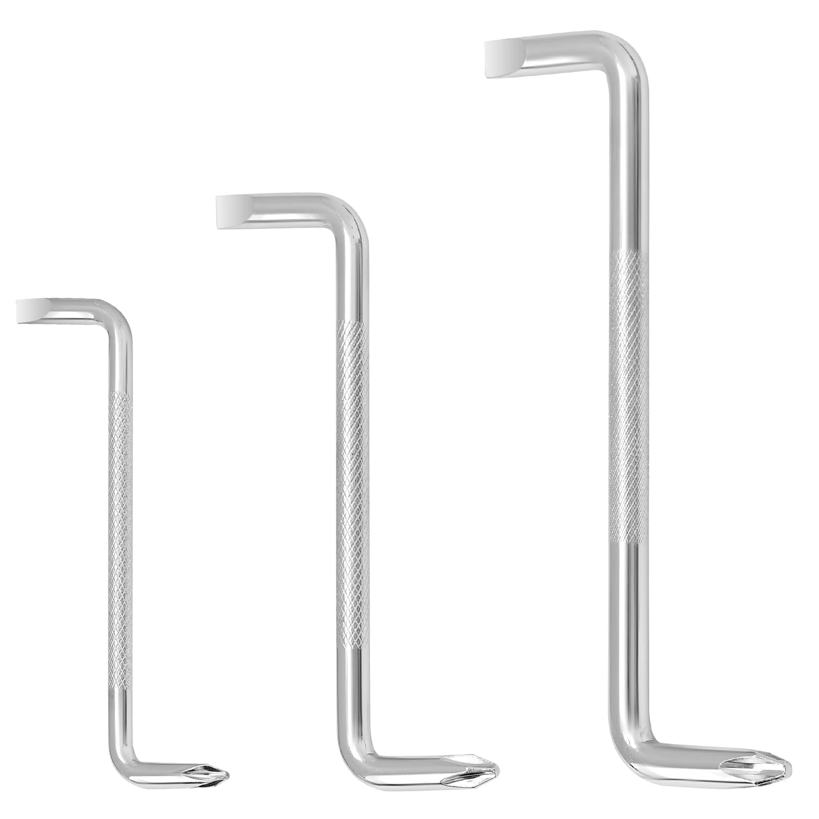 I-MART 3 Pcs Offset Screwdriver Set - Right Angle Phillips and Flat Head, 90 Degree Screwdriver for Tight Spaces, Angle Screwdriver Tool for DIY and Home Use