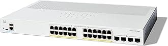 Cisco Catalyst 1300-24P-4X Managed Switch, 24 Port GE, PoE, 4x10GE SFP+, Limited Lifetime Protection (C1300-24P-4X)