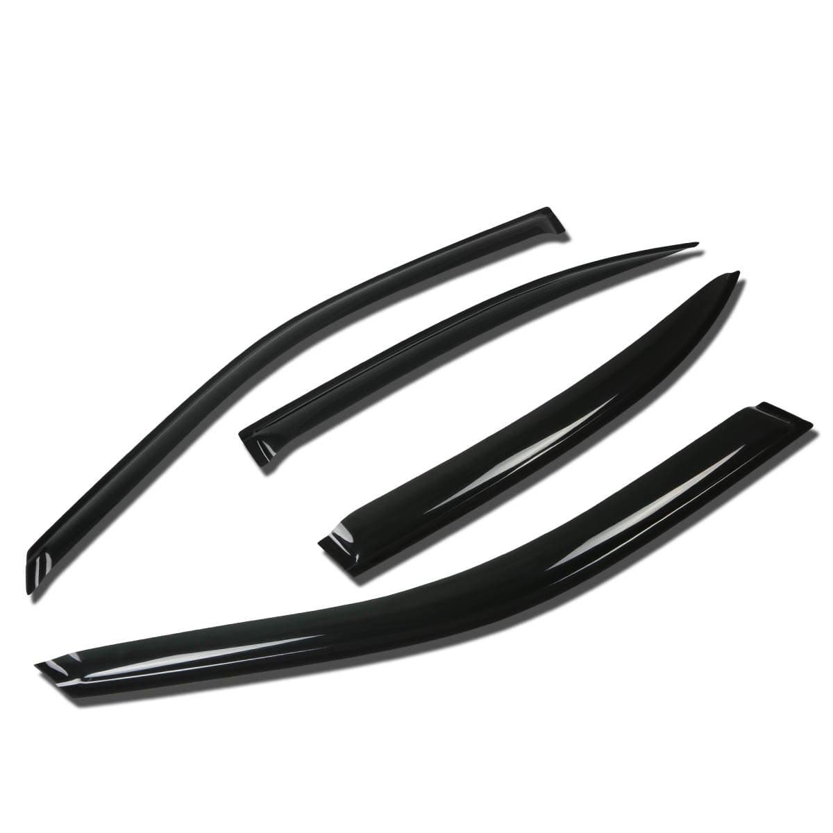 Auto Dynasty 4Pcs Tape-On Window Visor Compatible with 2000 2001 2002 2003 Nissan Maxima 2000-2003, Deflector Rain Guard, Acrylic Black