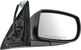 TRQ Passenger Side Mirror Assembly Power Turn Signal Foldaway Paint to Match Smooth Compatible with 2010-2016 Hyundai Genesis Coupe