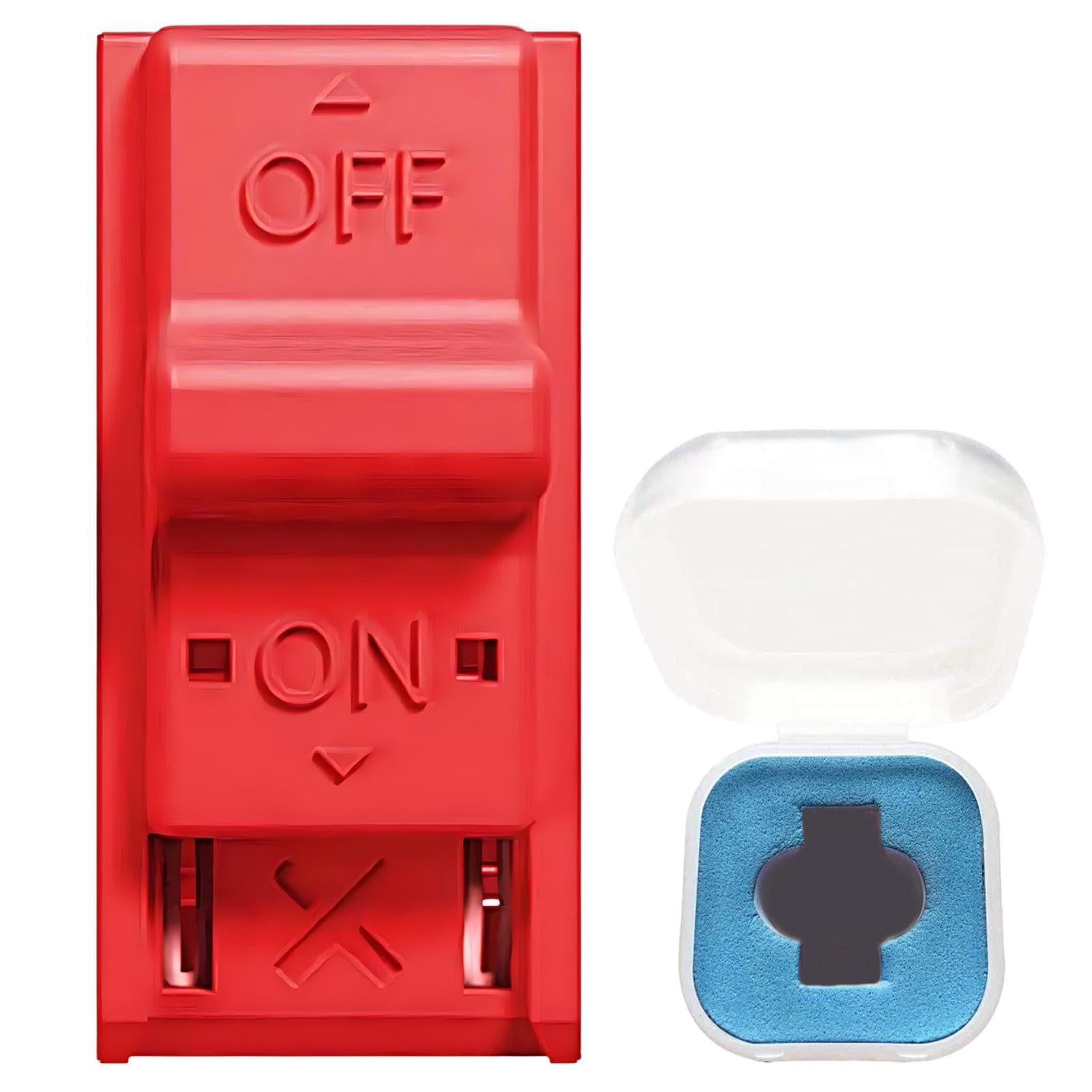 RCM Jig Loader With Storage Case, Portable Short Connector Switch Dongle for FBA Various Emulators Game Enthusiasts, 5 x 5 x 1.5cm (Red)