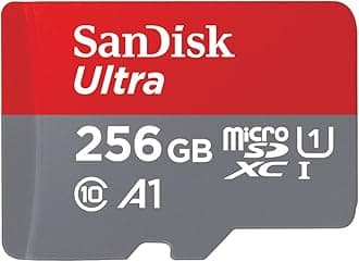 Ultra 256 GB microSDXC Memory Card with A1 App Performance up to 100 MB/s, Class 10, U1 - Amazon exclusive packaging