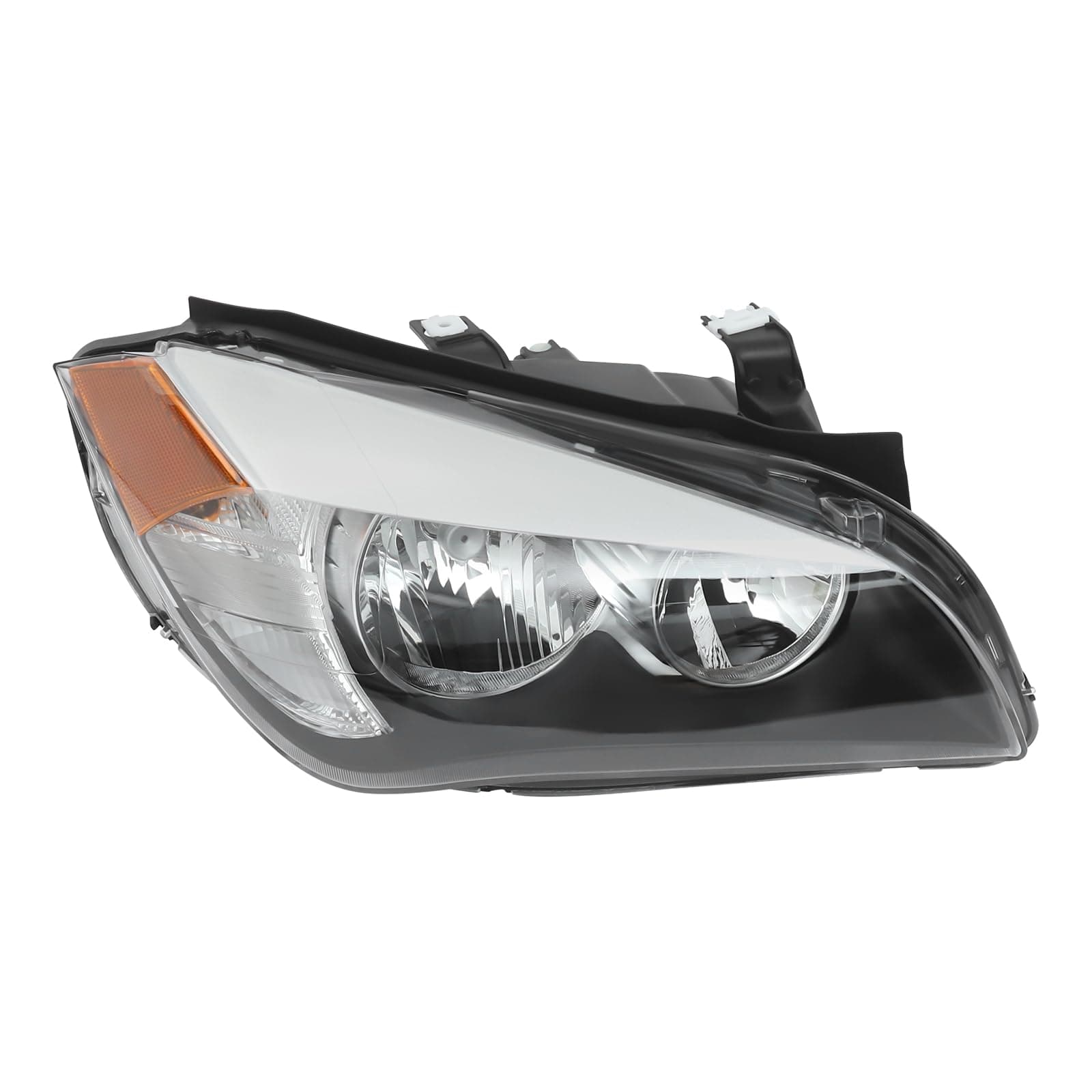 Headlight for 2013-2015 BMW X1, Right Passenger Side Headlight Assembly with Bulbs Included, Direct Replacement for Halogen Models