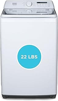 4.1 Cu. Ft. Top Loading Washing Machine with Agitator, Full Size Washing Machine with Glass Lid and Stainless Steel Tub, Machine with LED Display, 10 Wash Cycles, 120V, BTLW41MW, White