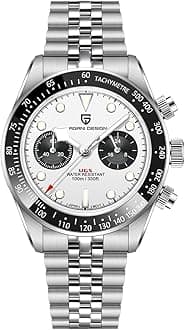 Pagani Design 1718 Panda Dial Men's Chronograph Watches Japan VK64 Movement Stianless Steel 100M Waterproof Men Fashion Casual Watch