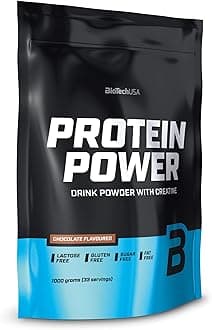 Protein Power | High Protein, Sugar-Free, Lactose-Free, Gluten-Free | Added Creatine, 1 kg, Chocolate