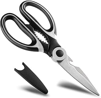 Babigo Heavy Duty Kitchen Scissors - Multifunctional Tool Scissors Suitable for Chicken, Poultry, Fish, Meat, Vegetables, HERBS, and Barbecue