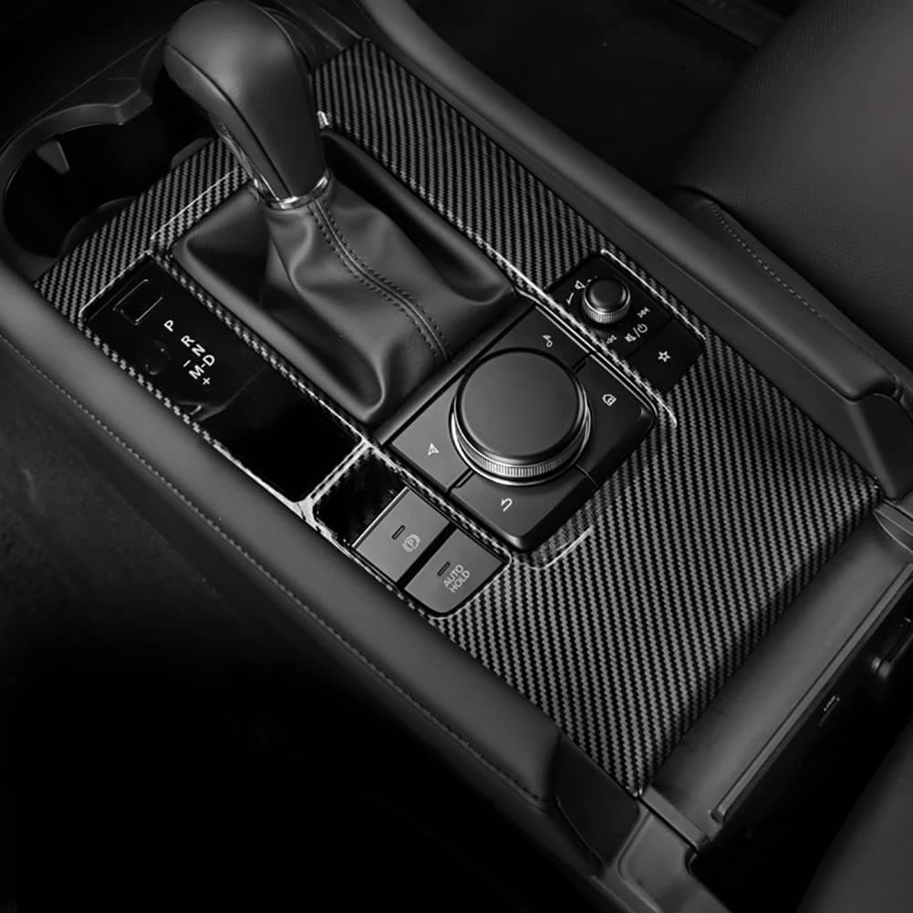 Interior Center Console Frame Cover Gear Shift Panel Automatic Transmission Box Trim for Mazda 3 Sedan Hatchback 2020 2021 2022 2023 (Not for CX-30)