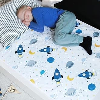 Hygge Sheets® Potty Training Bed Pads | 2Pack | 100% Waterproof | Bed Wetting Sheets for Single and Toddler Beds | Non Slip, Easy to Change at Night | Includes Free E-Book | UK Brand | Space