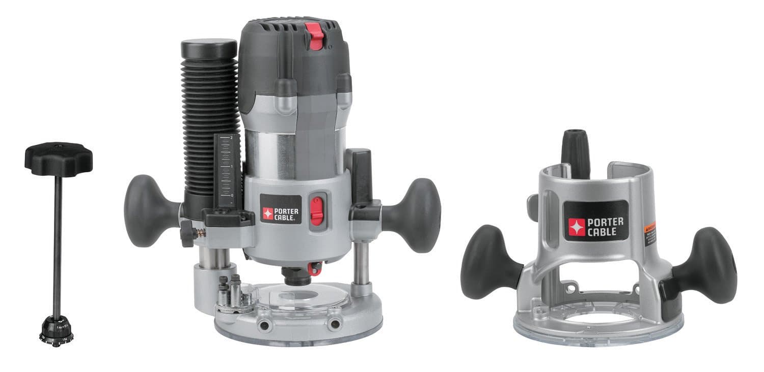 PORTER-CABLE Router, Fixed/Plunge Base Kit, 12-Amp, 2-1/4-HP (895PK)