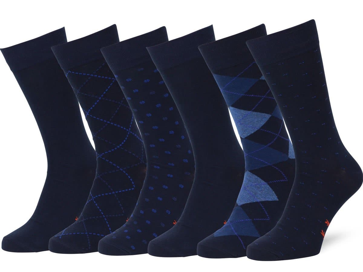 Easton Marlowe Solid & Pattern Men's Socks Combed Cotton Dress Socks