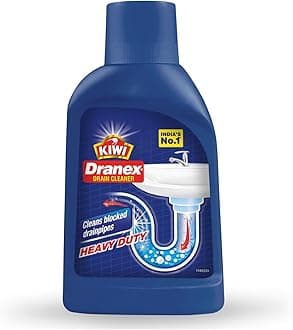 - Kiwi Mr. Muscle Kiwi Dranex Drain Cleaner Powder, 375g | Removes Clogs, Blockages in Washbasin, Septic Tank, Sinks, Pipes in Just 30 Minutes