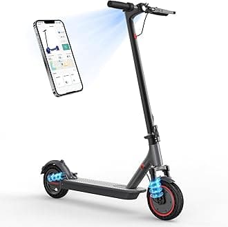 MAXSHOT Electric Scooter for Adults, 8.5/10/14" Tires, 19/22Mph, 350W/500W Motor, 21-28 Miles Range, Folding E-Scooter with Dual Suspension,APP Control