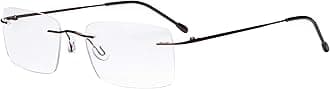 Eyekepper Frameless Reading Glasses for Men Reading - Rectangle Rimless Reader Eyeglasses Brown +3.00