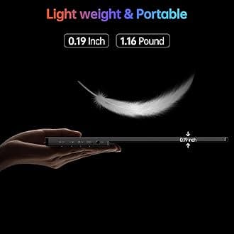 VILVA Portable Monitor 14 Inch FHD 1920 x 1200P USB C HDMI Ultra Thin IPS Travel Display with Smart Cover and Speakers HDR Plug & Play External Monitor for Laptop PC Mobile Phone Mac