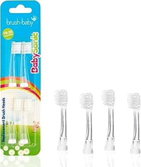 Brush Baby BabySonic Replacement Heads - Pack of 2 (18-36 Month (Pack of 4))