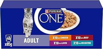 Mini Fillets Mixed Selection in Gravy Adult Wet Cat Food 40x85g