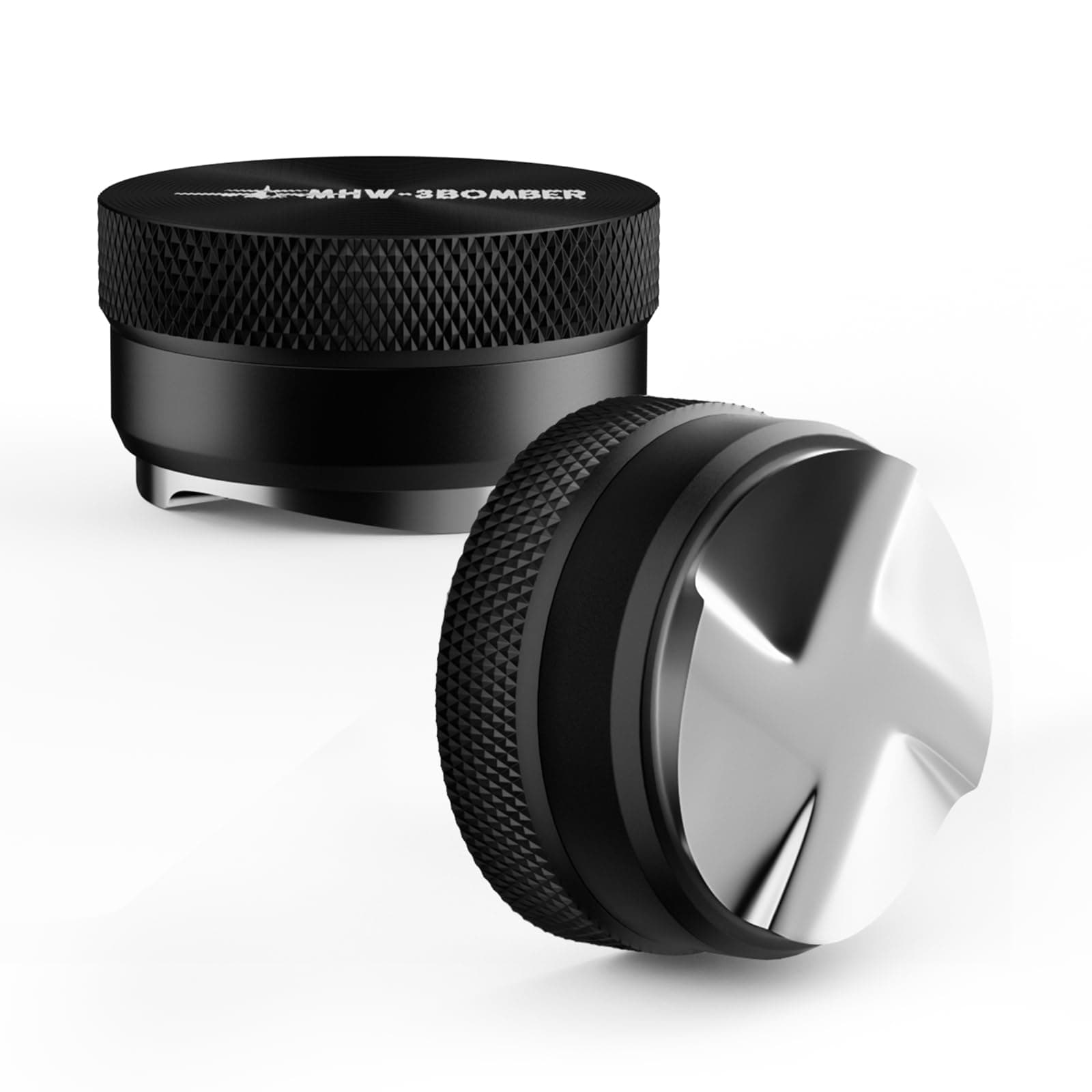 MHW-3BOMBER 58mm Espresso Distributor, Height Adjustable Espresso Distribution Tool, Coffee Distributor with Non-slip Pattern, 58.35mm Espresso Leveler for 58mm/58.3mm/58.5mm Portafilter,T5248L4-OS