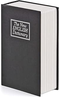 AOZBZ Piggy Bank Digital Counting Coin Bank Creative English Dictionary Book Large Money Saving Box Jar Bank LCD Display Coins Saving Gift, Savings Bank for Adults Kids Girls