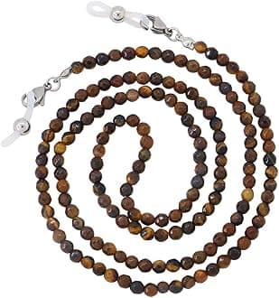 Eyeglasses Fashion Beaded Face Mask Holder Lanyard for Women