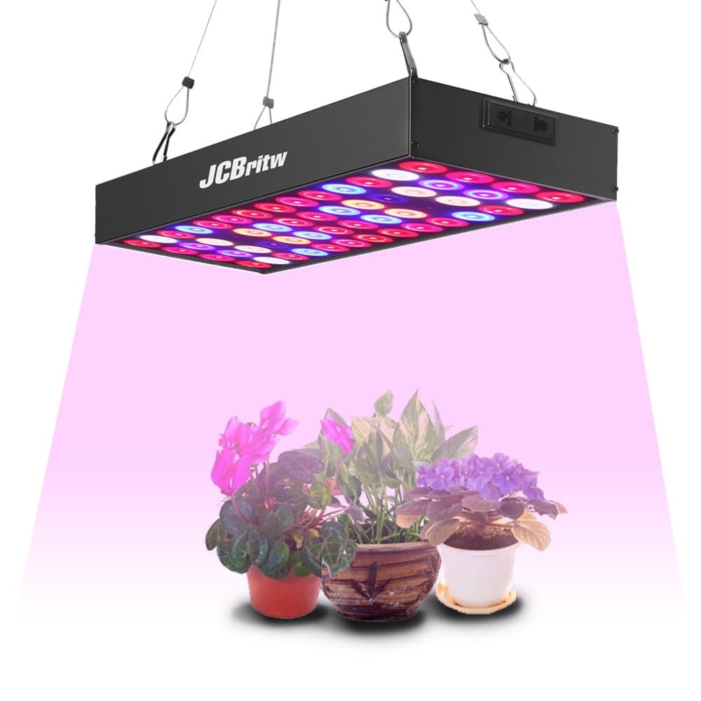 JCBritw LED Grow Light Panel Full Spectrum with UV & IR 30W Plant Growing Lamps Aluminum Made for Indoor Plants Hydroponic Greenhouse Veg and Flower