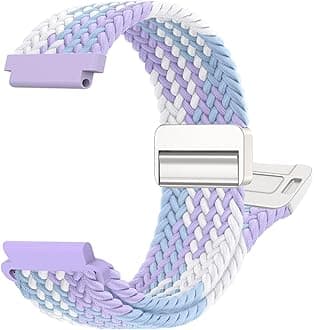 Braided-Band Compatible with Amazfit-Bip 5/Bip 6,22mm Upgrade Magnetic Band for Amazfit Helio/GTR 4/GTR 3 Pro/GTR 3/GTR 2e/GTR 2/GTR 47mm/Stratos 3/2/2s/Pace