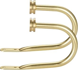 Curtain Holders, 2 Pack Brass Decorative Curtain Holdbacks for Wall Curtain Drapery