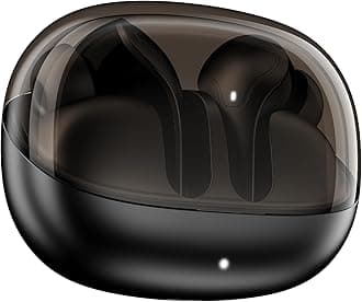 Airdopes Plus 311, Glass Design, ENx Tech, Fast Charge, 50 Hrs Battery, Stream Ad Free Music via App Support Bluetooth Earbuds, TWS Ear Buds Wireless Earphones with mic (Charcoal Black)